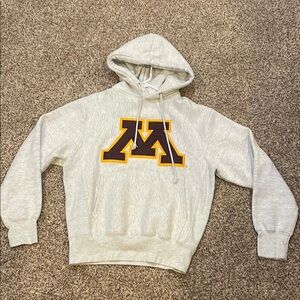 Light Grey University of Minnesota Hoodie Women’s Size Small